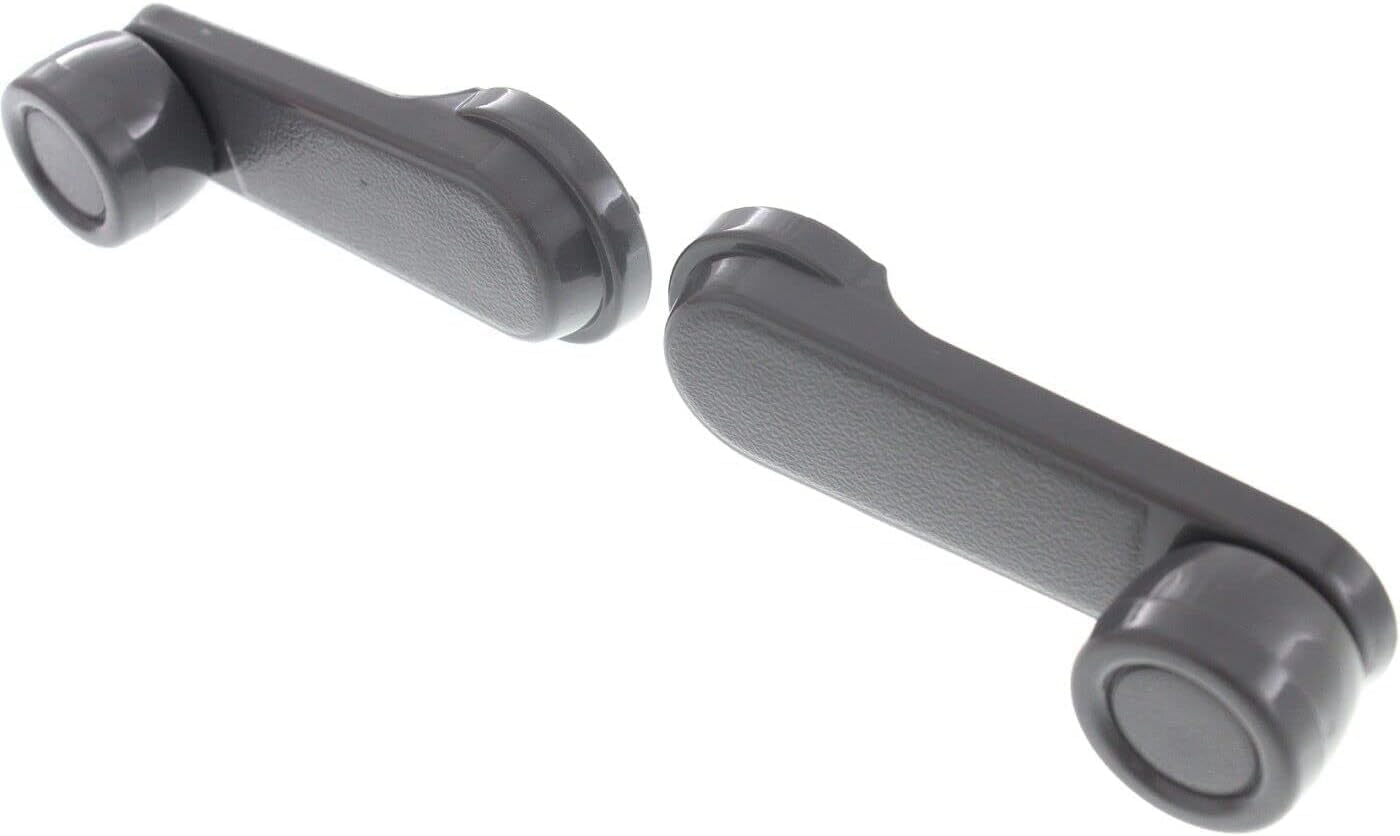 AUTOS PARTS PLUS Front Or Rear Window Crank Gray Direct Replacement Compatible with 1986-1997 Nissan Pickup / 1998-2004 Frontier 8076001G2 8076051S00