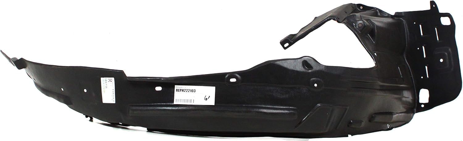 Front Fender Liner Right Passenger Side Direct Replacement Compatible With 2008-2010 Honda Odyssey HO1249128 74101SHJA01