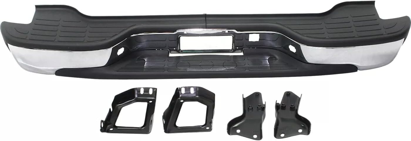 Rear Bumper Step Pad Chrome With Mounting Bracket Direct Replacement Compatible With 2000-2006 Chevrolet Suburban/GMC Yukon GM1103103