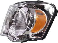 Set Of 2 Front Head Light Assembly Plastic Left Driver & Right Passenger Side Direct Replacement Compatible With 2007-2009 Chrysler Aspen CH2502179 CH2503179