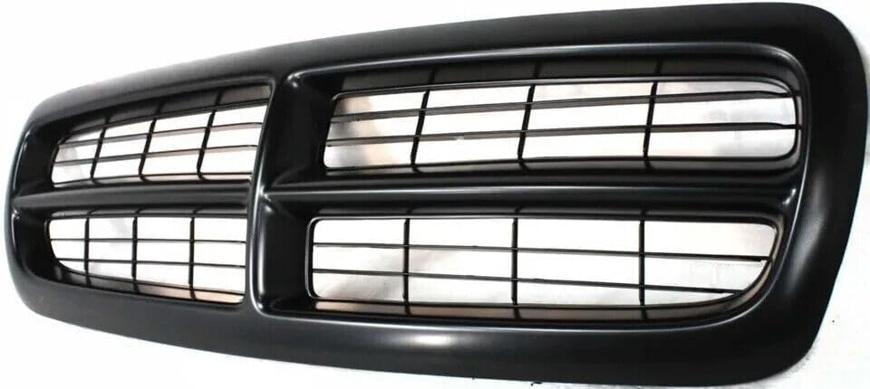 AUTOS PARTS PLUS Front Bumper Upper Grille Primed Shell & Insert Direct Replacement Compatible With 1997-2004 Dodge Dakota / 1998-2003 Durango CH1200200 05179422AA