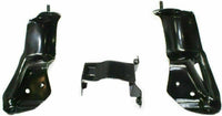 Front Bumper Chrome Steel + Upper Cover + Lower Valance + Brackets Set Left & Right Side Direct Replacement Compatible With Chevrolet Silverado 1500 1999-2002 / Tahoe 2000-2006
