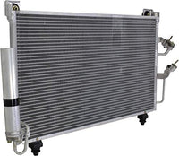 Front A/C Condenser Aluminum Core Direct Replacement Compatible With 2003-2006 Mitsubishi Outlander MI3030162 MR958462