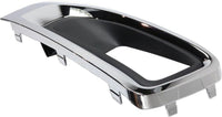 Front Fog Light Molding Primed With Chrome Bezel Left Driver Side Direct Replacement Compatible With 2015-2020 GMC Yukon/XL GM1038187 22936426