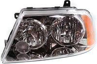 Set Of 2 Front Head Light Assembly Halogen Plastic Left Driver & Right Passenger Side Direct Replacement Compatible With 2003-2006 Lincoln Navigator FO2503209 FO2502209