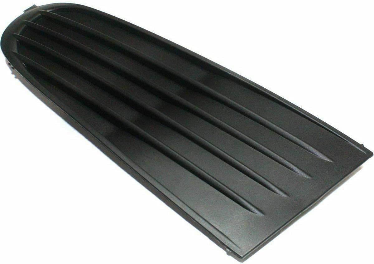 Front Bumper Centre Grille + Fog Light Cover Textured Left Driver & Right Passenger Side Direct Replacement Compatible With 2009-2013 Dodge Journey CH1039134 CH1038134 CH1036112