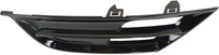Front Bumper Face Bar Grille Textured Black Right Passenger Side Direct Replacement Compatible With 2015-2017 Chrysler 200 CH1039160 68203014AC