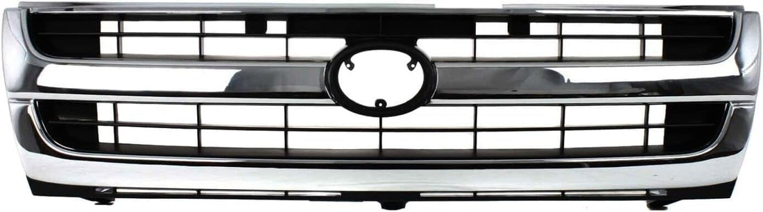 AUTOS PARTS PLUS Front Grille Chrome Shell With Primed Insert Direct Replacement Compatible With 1997-2000 Toyota Tacoma TO1200205 5310004070