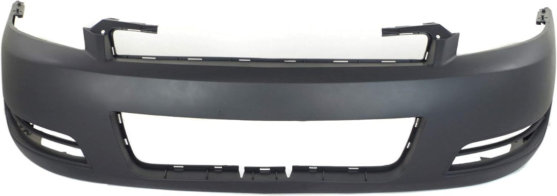 Front Bumper Cover Primed Without Fog Light Holes Direct Replacement Compatible With 2006-2013 Chevrolet Impala / 2014-2016 Limited GM1000763 89025047