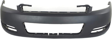 Front Bumper Cover Primed Without Fog Light Holes Direct Replacement Compatible With 2006-2013 Chevrolet Impala / 2014-2016 Limited GM1000763 89025047