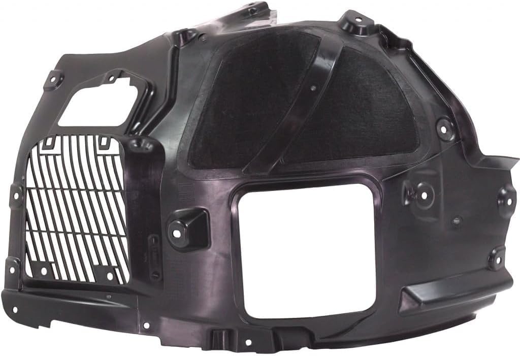 Front Fender Liner Middle Section Left Driver Side Direct Replacement Compatible With 2017-2023 BMW 5-Series BM1248157 51717340785