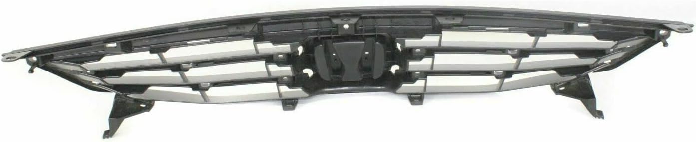Front Grille Textured Black Shell & Insert Direct Replacement Compatible With 2011-2012 Honda Accord HO1200203 71121TA0A11