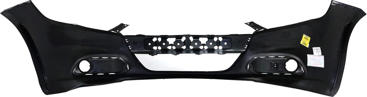 Front Bumper Cover Primed Without Tow Hook Holes Direct Replacement Compatible With 2013-2016 Dodge Dart CH1000A29 1TS71TZZAE