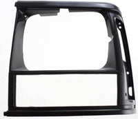 Front Head Light Door Bezels Primed Plastic Right Passenger & Left Driver Side Direct Replacement Compatible With Jeep Cherokee 1991-1996 / Comanche 1991-1992 CH2513124 CH2512124