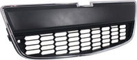 Front Bumper Lower Grille Chrome Shell Black Insert Direct Replacement Compatible With 2012-2016 Chevrolet Sonic GM1036139 95227395
