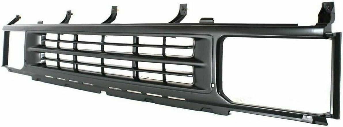 Front Grille Primed Shell And Insert Plastic Direct Replacement Compatible With 1990-1995 Nissan Pathfinder NI1200123 6231088G00