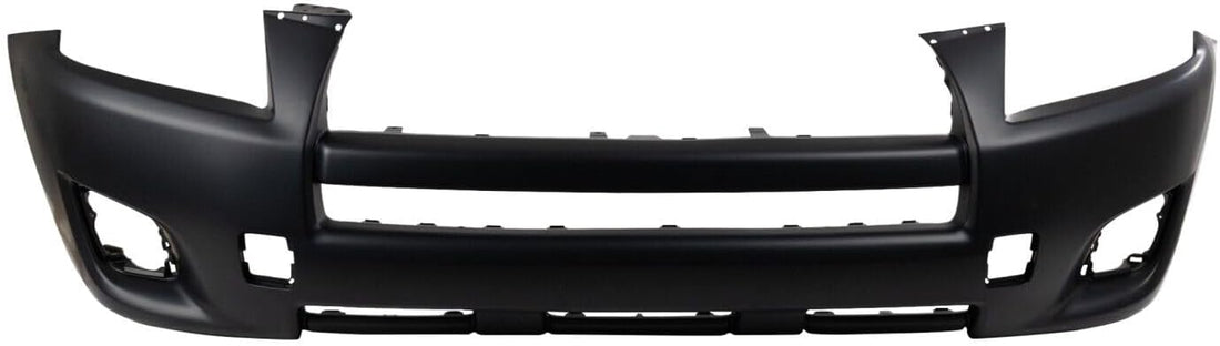 Front Bumper Cover Primed With Fog Light Holes Direct Replacement Compatible With 2009-2012 Toyota RAV4 TO1000349 521190R901