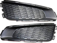 Set Of 2 Front Fog Light Cover Textured Left Driver & Right Passenger Side Direct Replacement Compatible With 2013-2014 Cadillac ATS GM1039178 GM1038178 20912440