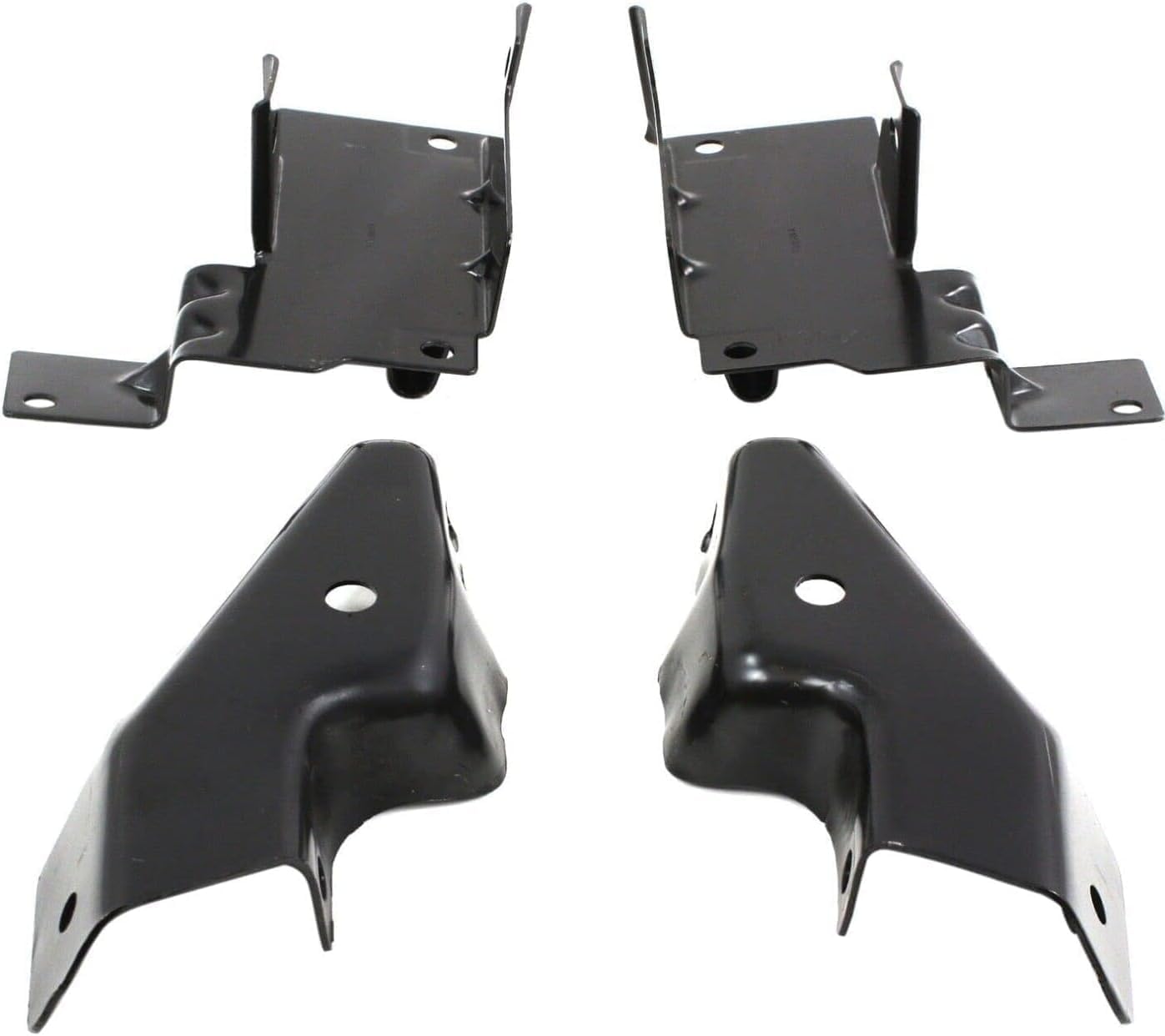 Front Bumper + Upper + Lower Valance + Grille + Moldings + Head & Signal Lights + Brackets Left & Right Side Direct Replacement Compatible With 2003-2006 Chevrolet Silverado 2500HD