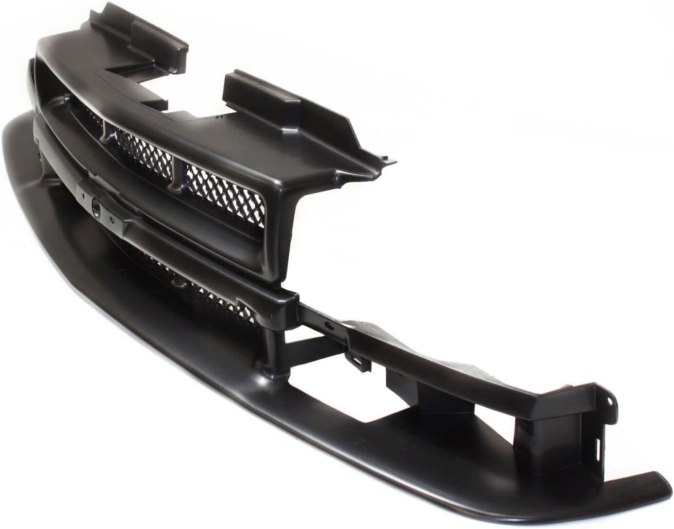 Front Grille Primed Shell & Mesh Insert Direct Replacement Compatible With 1998-2005 Chevrolet Blazer / 1998-2004 S10 GM1200418 12472710
