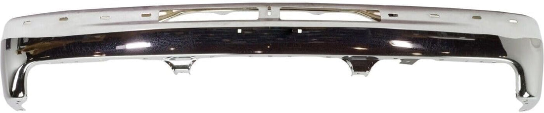 Front Bumper Chrome Steel With Brackets Direct Replacement Compatible With 1999-2002 Chevrolet Silverado / 2000-2006 Tahoe GM1003127 12336026-PFM