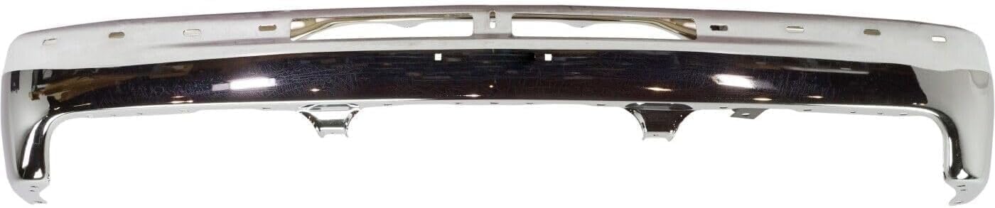 Front Bumper Chrome Steel With Brackets Direct Replacement Compatible With 1999-2002 Chevrolet Silverado / 2000-2006 Tahoe GM1003127 12336026-PFM