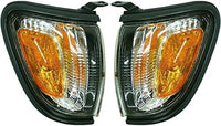 Set Of 2 Front Corner Light Assembly Plastic Left Driver & Right Passenger Side Direct Replacement Compatible With 2001-2004 Toyota Tacoma TO2521160 TO2520160 8161004070 8162004070