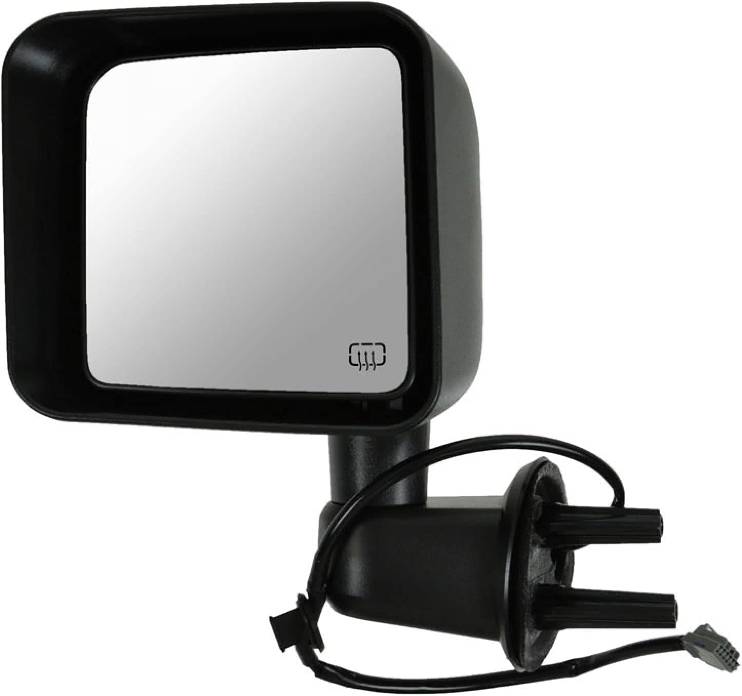 Set Of 2 Front Power Mirror Manual Folding Heated Textured Right Passenger & Left Driver Side Direct Replacement Compatible With 2011-2013 Jeep Wrangler CH1320319 CH1321319 5182175AB