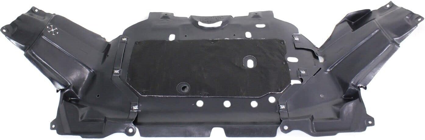 Front Engine Splash Shield Under Cover Direct Replacement Compatible with 2015-2020 Honda Fit HO1228147 HO1228148 74110T5RA00 74110T5RA10