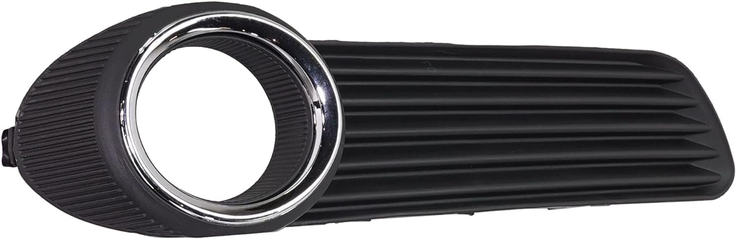 Front Fog Light Molding Primed With Chrome Trim Right Passenger Side Direct Replacement Compatible With 2008-2010 Toyota Avalon TO1039140 5203007020 5203007030