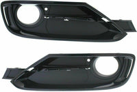 Set Of 2 Front Fog Light Molding Primed Right Passenger & Left Driver Side Direct Replacement Compatible With 2012-2015 BMW 328d / 320i BM1039127 BM1038127 51117300738 51117300737