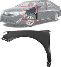 AUTOS PARTS PLUS Front Fender Primed Steel Left Driver Side Direct Replacement Compatible With 2012-2014 Toyota Camry TO1240239 5381206150