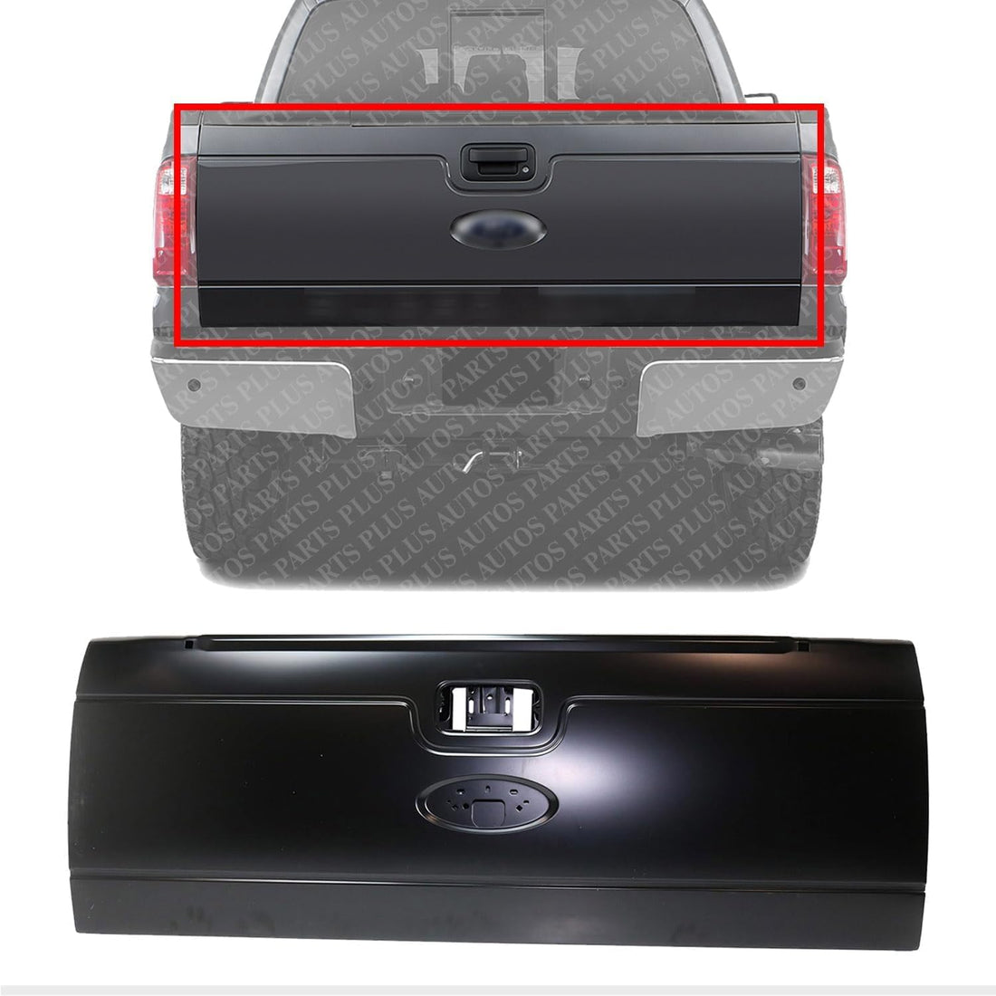Rear Tail Gate Steel Without Integrated Step Direct Replacement Compatible with 2008-2016 Ford F-250 / F-350 Super Duty FO1900125 DC3Z9940700A