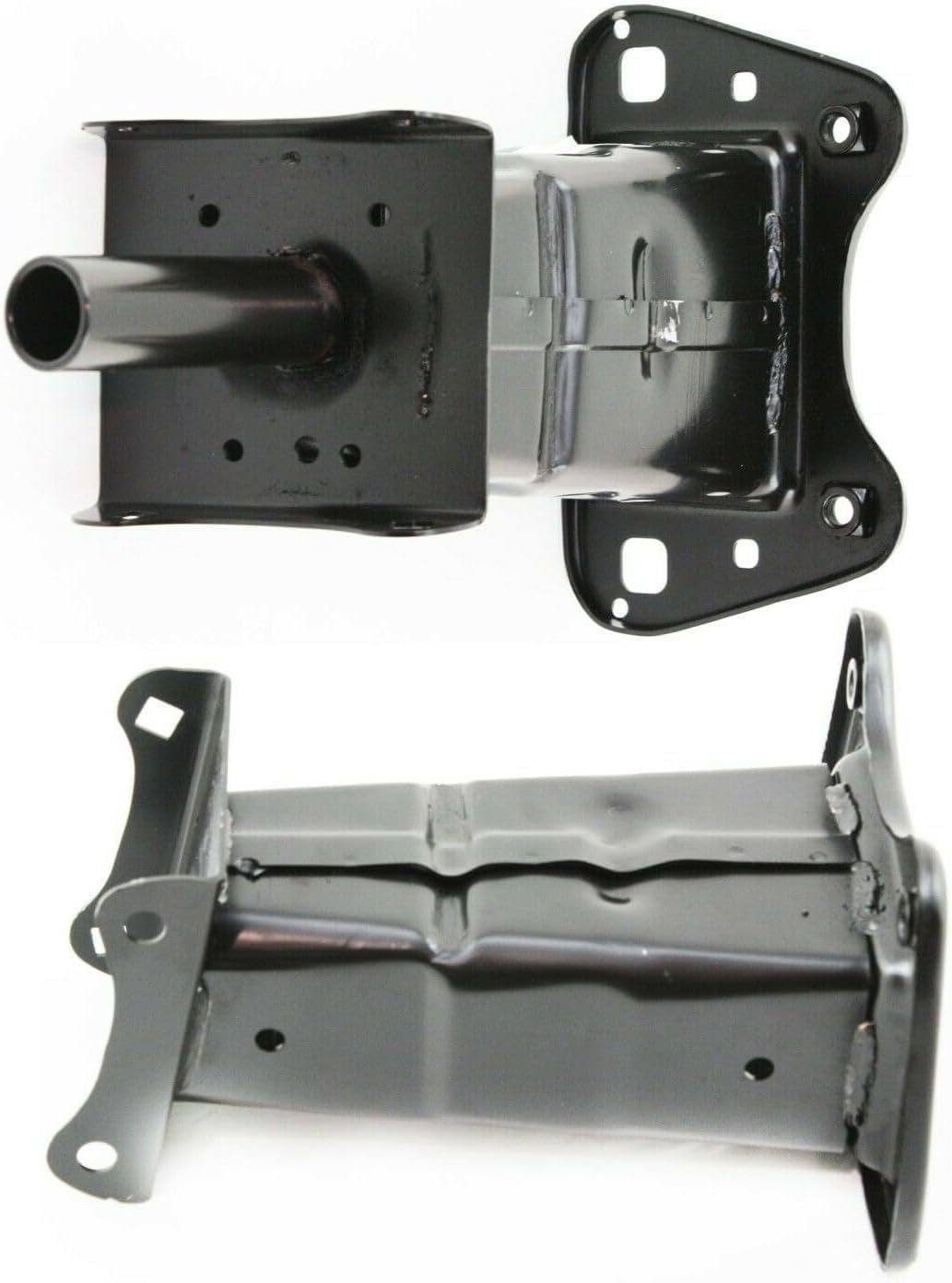 Set Of 2 Front Bumper Brackets Steel Left Driver & Right Passenger Side Direct Replacement Compatible With 2006-2011 Mercedes Benz Ml / 2007-2012 Gl-Class MB1066105 MB1067105