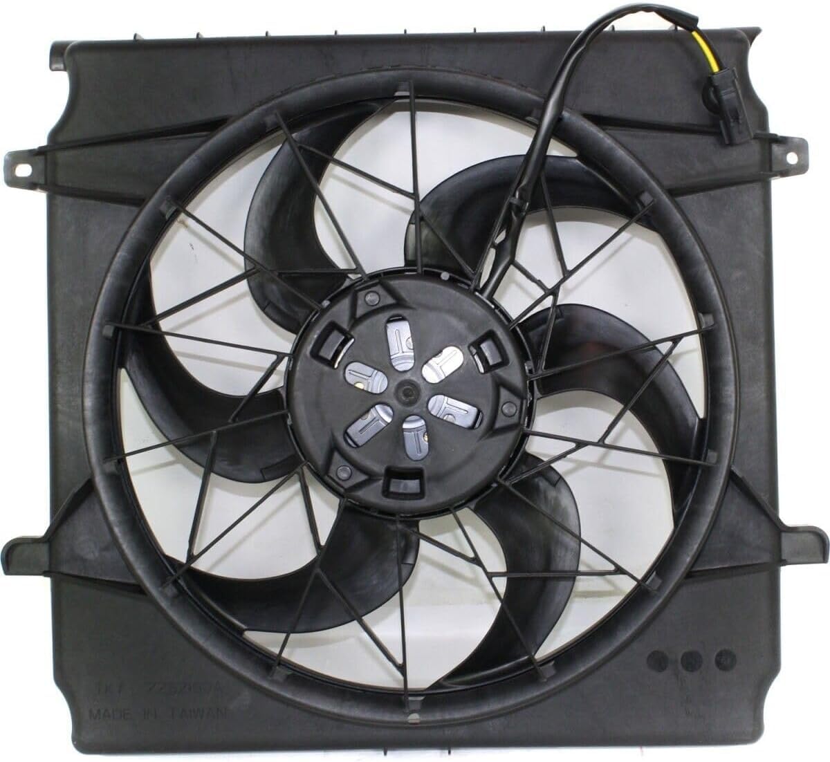 Front Radiator Single Fan Shroud Assembly Direct Replacement Compatible with 2002-2005 Jeep Liberty CH3117101 55037659AB