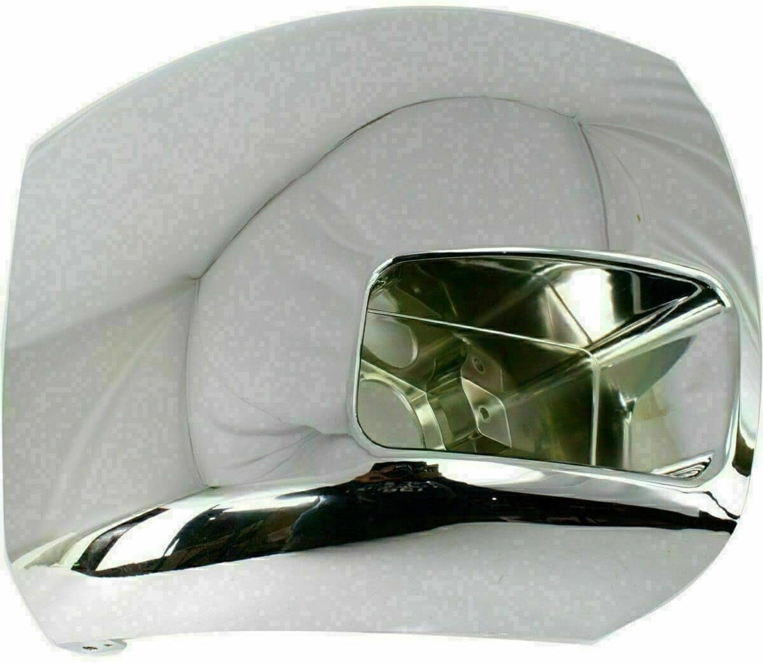 AUTOS PARTS PLUS Front Bumper Chrome End Caps + Fog Lights Assembly Left Driver & Right Passenger Side Direct Replacement Compatible With 2007-2012 Chevrolet Silverado 2500HD 3500HD GM1017108