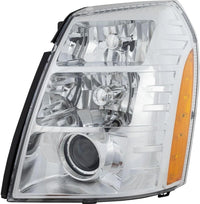 Front Head Light Assembly Left Driver Side Direct Replacement Compatible With 2007-2009 Cadillac Escalade GM2502291 25897648