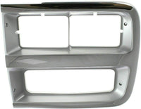 AUTOS PARTS PLUS Set Of 2 Front Headlight Door Bezel Chrome Left Driver & Right Passenger Side Direct Replacement Compatible With 1992-1996 Chevrolet G-Series Van GM2513187 GM2512187 15685966 15685965