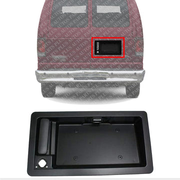 Rear Exterior Door Handel Textured Right Passenger Side Direct Replacement Compatible with 1992-2007 Ford E-150/250 / 350 Econoline FO1820100 6C2Z15434A20AA