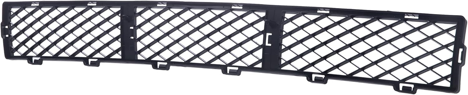 Front Bumper Grille Textured Plastic Direct Replacement Compatible With 2008-2011 Ford Focus FO1036124 8S4Z17K945AA