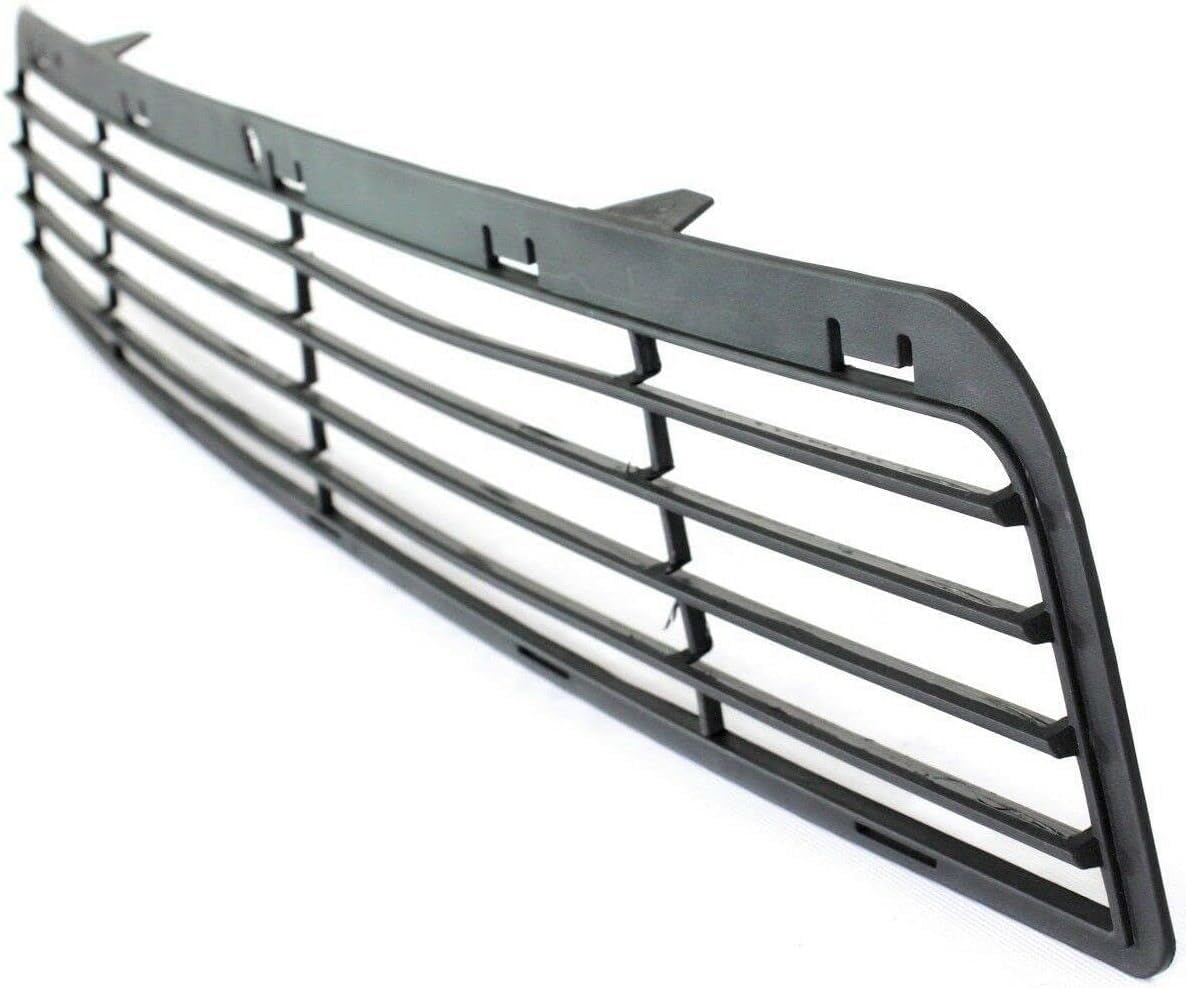 Front Bumper Centre Grille + Fog Light Cover Textured Left Driver & Right Passenger Side Direct Replacement Compatible With 2009-2013 Dodge Journey CH1039134 CH1038134 CH1036112