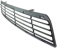 Front Bumper Centre Grille + Fog Light Cover Textured Left Driver & Right Passenger Side Direct Replacement Compatible With 2009-2013 Dodge Journey CH1039134 CH1038134 CH1036112