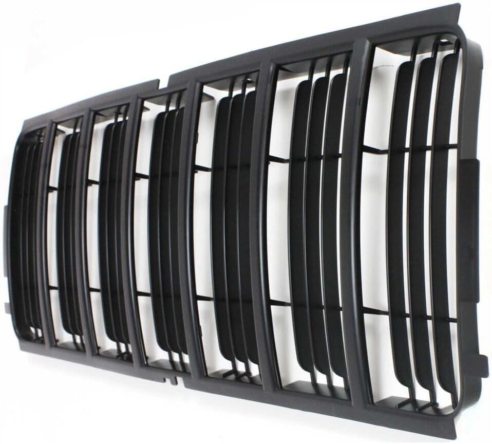 Front Grille Black Insert Plastic Direct Replacement Compatible With 2002-2004 Jeep Liberty CH1200243 55156609AB
