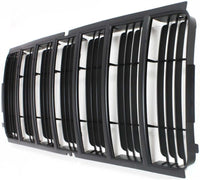 Front Grille Black Insert Plastic Direct Replacement Compatible With 2002-2004 Jeep Liberty CH1200243 55156609AB