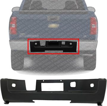 Rear Bumper Center Step Pad Direct Replacement Compatible With 2007-2014 Chevrolet Silverado/GMC Sierra 2500HD 3500HD GM1191128 15284309