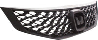 Front Bumper Cover Primed + Upper Grille Textured Shell & Insert Direct Replacement Compatible With 2009-2011 Honda Civic HO1000262 HO1200199 04711SVAA80ZZ 71121SVAA50