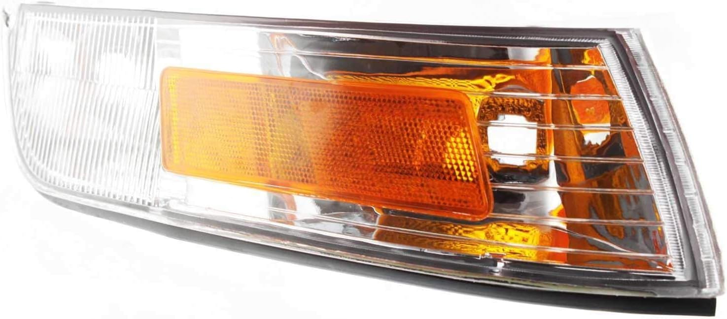 Set Of 2 Front Corner Light With Marker Lamp Lens And Housing Right Passenger & Left Driver Side Direct Replacement Compatible With 1995-1997 Mercury Grand Marquis FO2551122 FO2550122