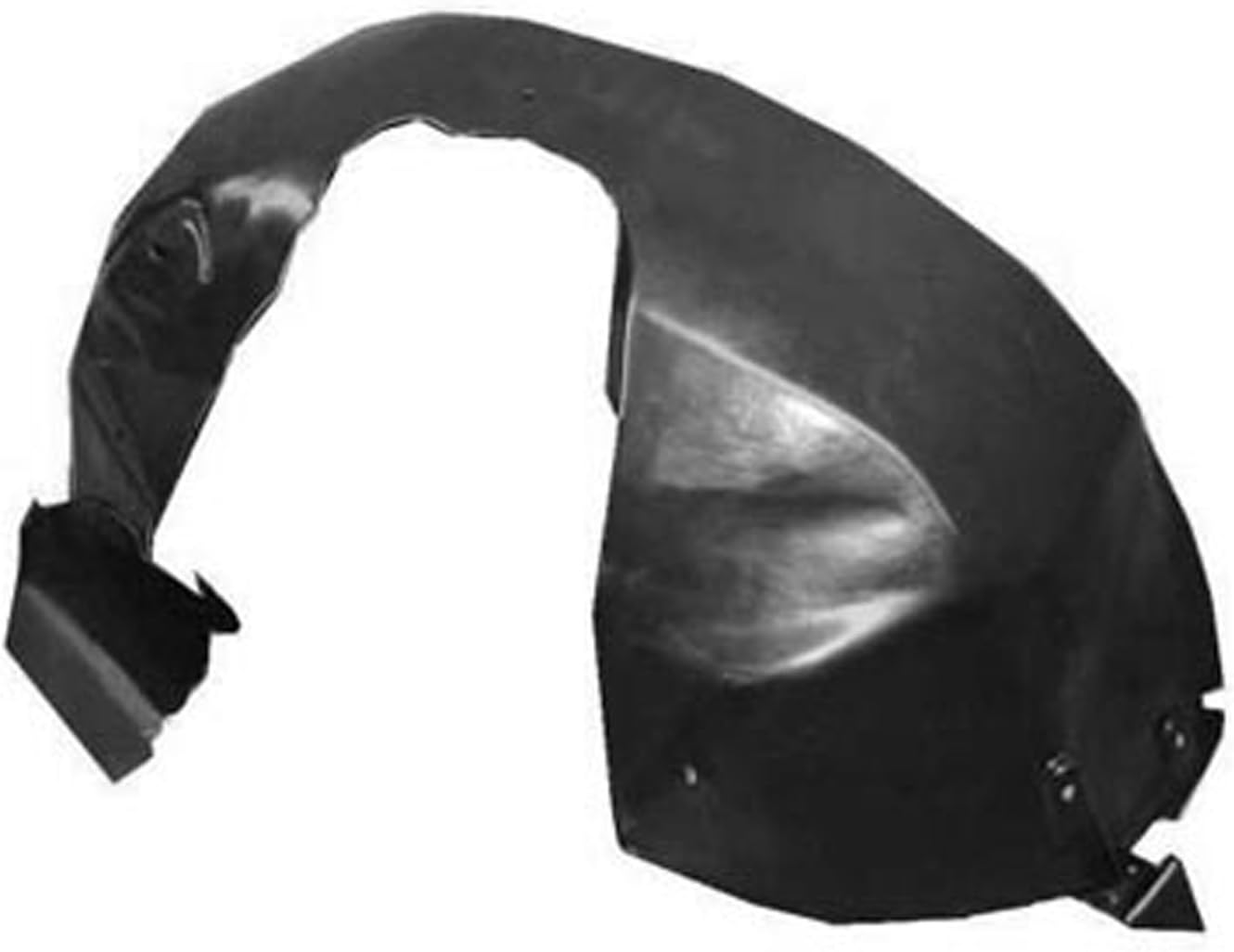 Front Fender Liner Right Passenger Side Direct Replacement Compatible With 2005-2007 Ford Freestyle FO1251132 5F9Z16102AA