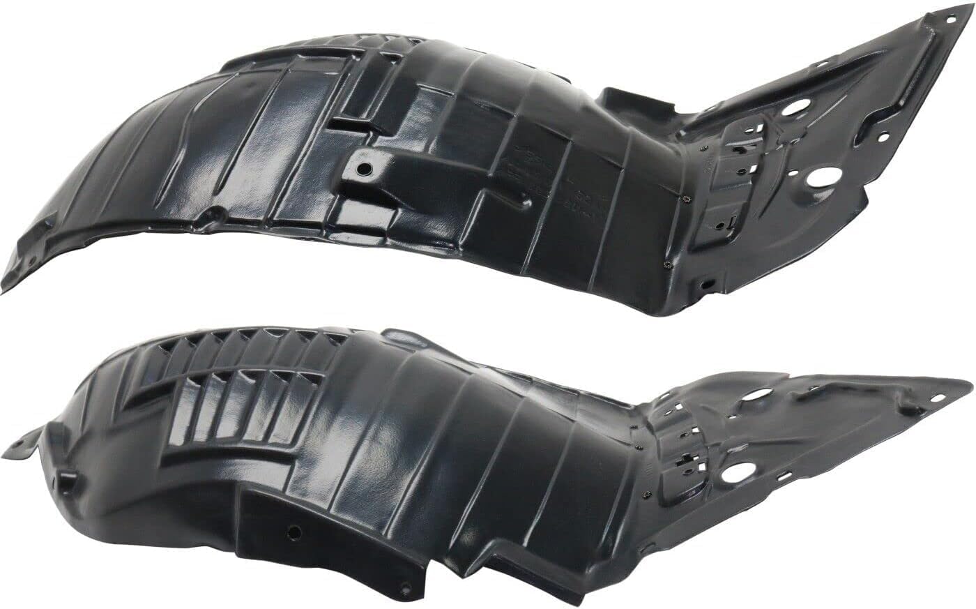 Set Of 2 Front Section Fender Liner Left Driver & Right Passenger Side Direct Replacement Compatible With 2014-2023 Infiniti Q50 IN1249128 IN1248128 638404GA0B 638414GA0B