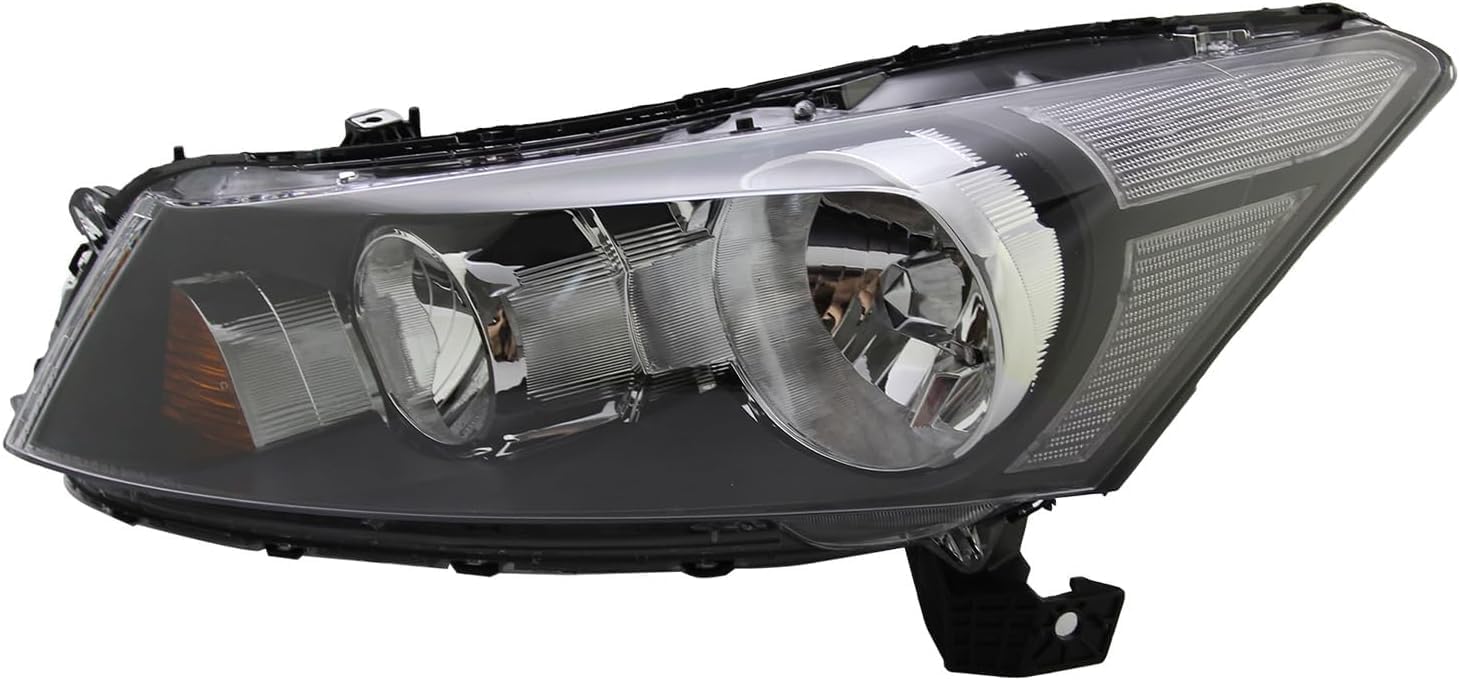 Set Of 2 Front Head Light Assembly Halogen Right Passenger & Left Driver Side Direct Replacement Compatible With 2008-2012 Honda Accord HO2502130 HO2503130 33150TA0A01 33100TA0A01